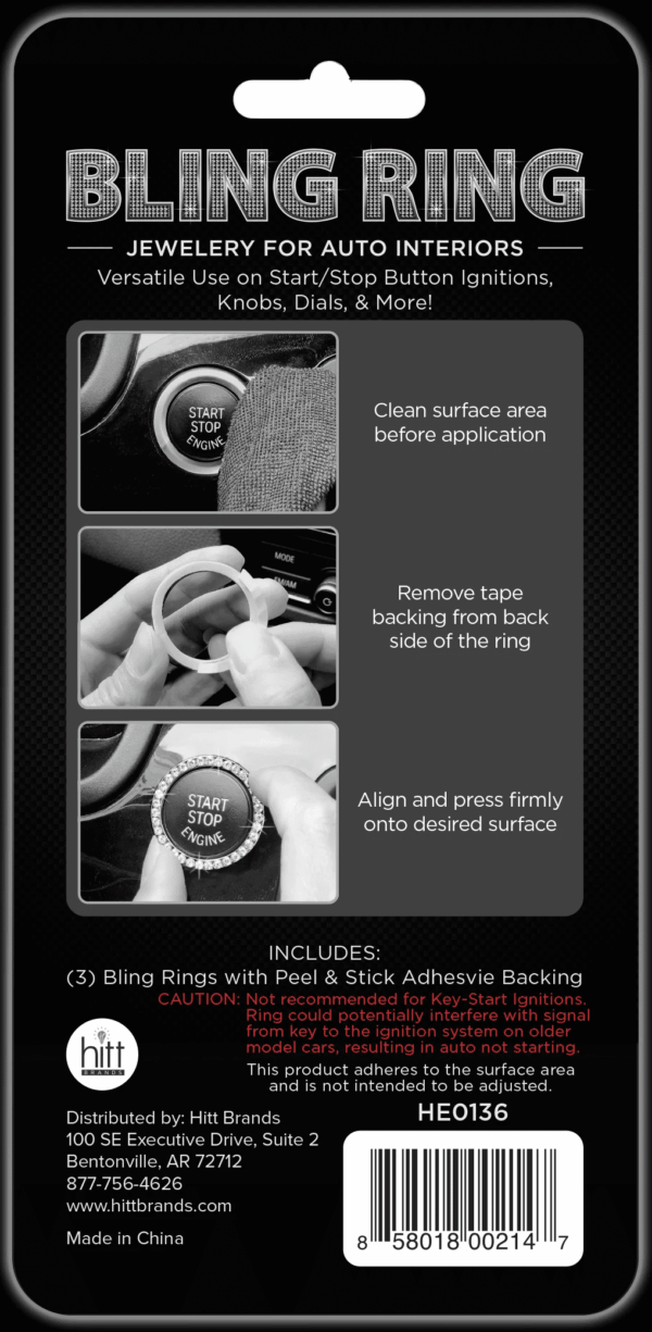 Auto Interior Jewelry Applies to Most Vehicle Interiors - 3 Pack - Image 2