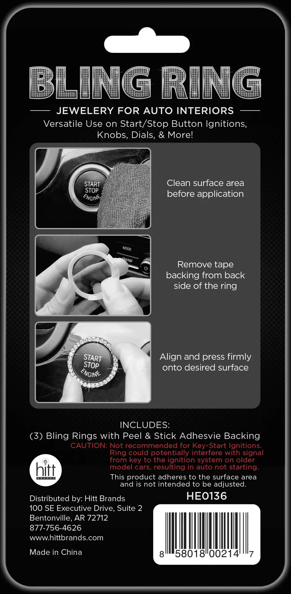 Auto Interior Jewelry Applies to Most Vehicle Interiors - 3 Pack - Image 2