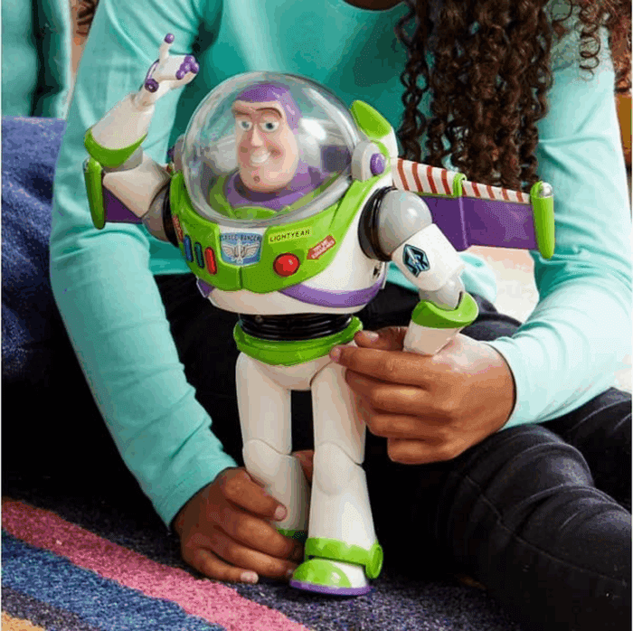Official Buzz Lightyear Interactive Talking Action Figure from Toy Story, Features 10+ English Phrases, Interacts with Other Figures and Toys - Image 2