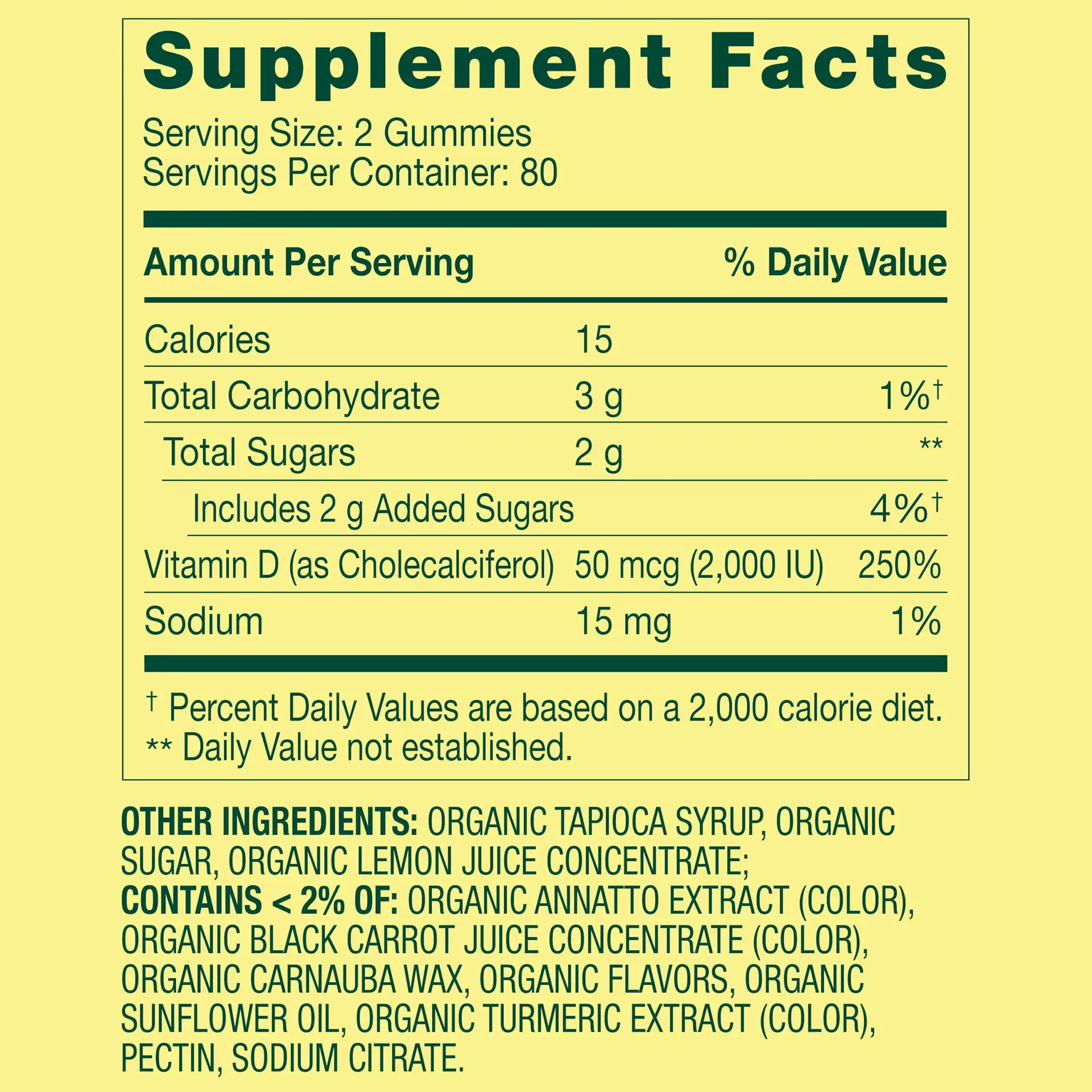 Adult Vitamin D3 Gummies for Bone and Immune Health, 50Mcg, Assorted Fruit, 160 Count - Image 2