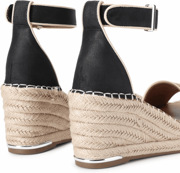 Women'S Wedge Sandals Open Toe Espadrilles Sandals Comfortable Dressy Ankle Strap Platform Sandals Suitable for Work Beach Summer Shoes - Image 6