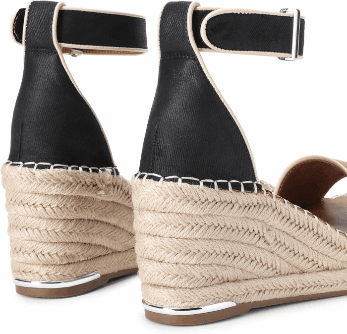 Women'S Wedge Sandals Open Toe Espadrilles Sandals Comfortable Dressy Ankle Strap Platform Sandals Suitable for Work Beach Summer Shoes - Image 6