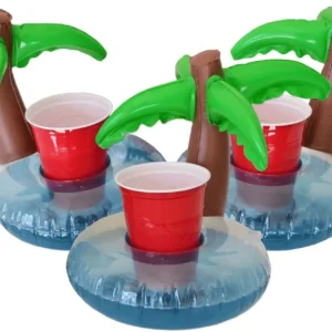 Inflatable Pool and Hot Tub Drink Holders (3 Pack) (Choose - Unicorn, Flamingo, Palm Tree and More)
