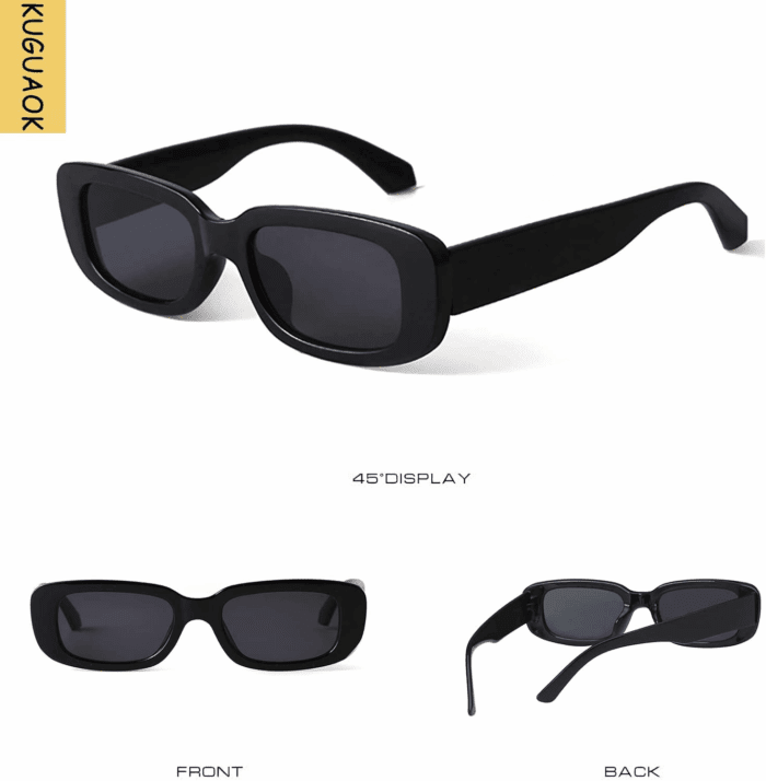 Retro Rectangle Sunglasses Women and Men Vintage Small Square Sun Glasses UV Protection Glasse - Image 6