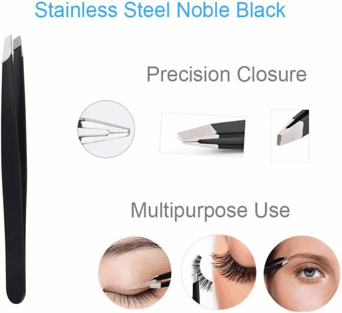 Eyebrow Razor, 5-In-1 Eyebrow Kit, Professional Eyebrow Grooming Set, Eyebrow Trimmer Set for Women and Men, Including Brow Razors Trimmer, Brush, Eyebrow Scissors, Slant Tweezers - Image 5