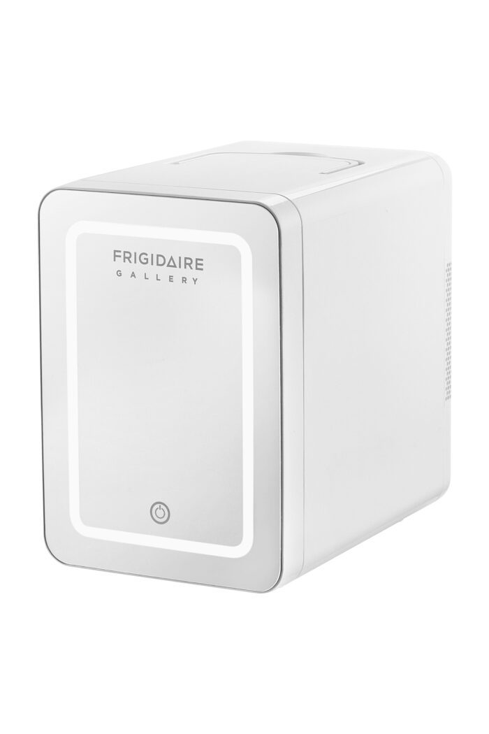 Gallery, 9 Can/6L Mini Cooler/Skincare Fridge, Built-In Mirror and Light, EFMIS209, White - Image 5
