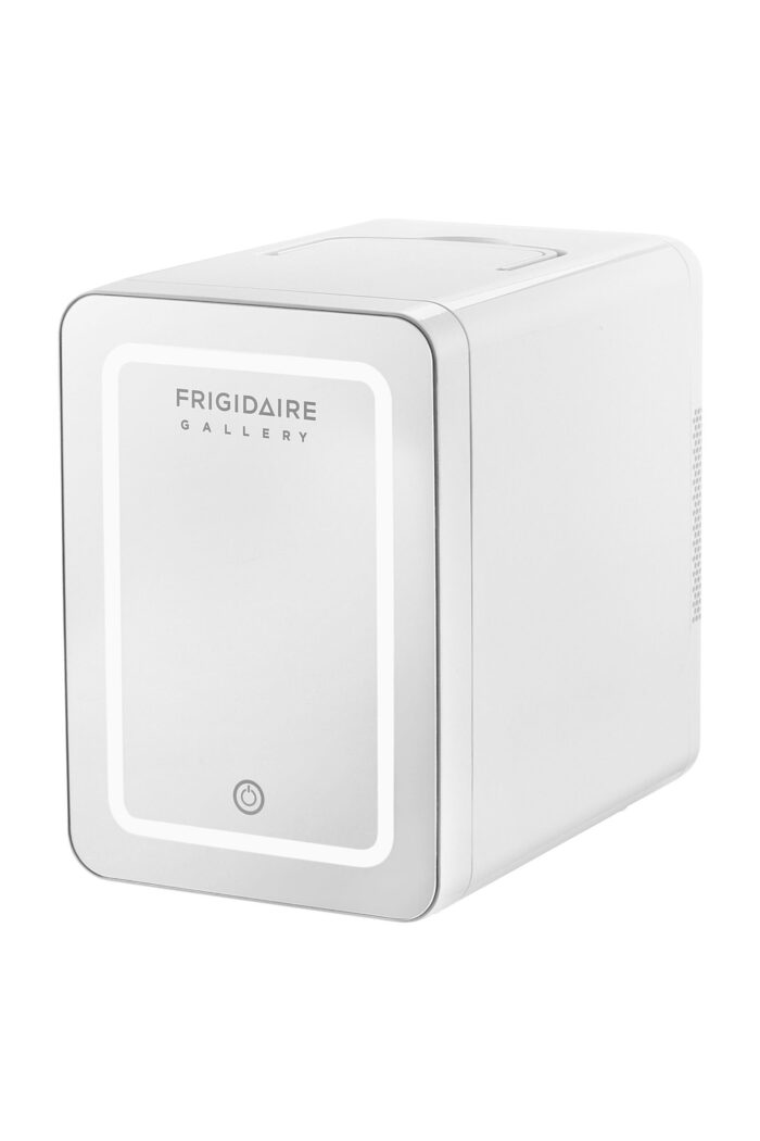 Gallery, 9 Can/6L Mini Cooler/Skincare Fridge, Built-In Mirror and Light, EFMIS209, White - Image 5