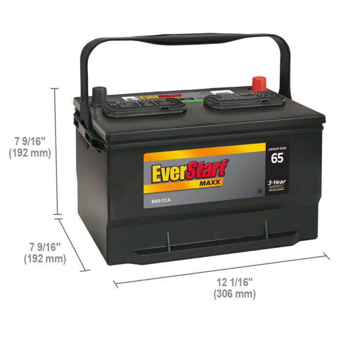 Maxx Lead Acid Automotive Battery, Group Size 65 12 Volt 850 CCA - Image 9