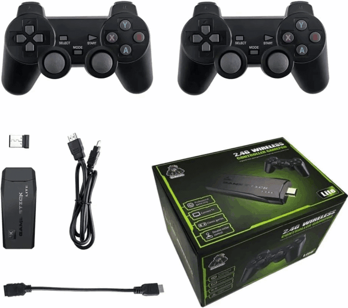 20000+ Retro Arcade Game System with 2 Wireless Controllers & 9 Emulators, 4K HDMI - Image 5