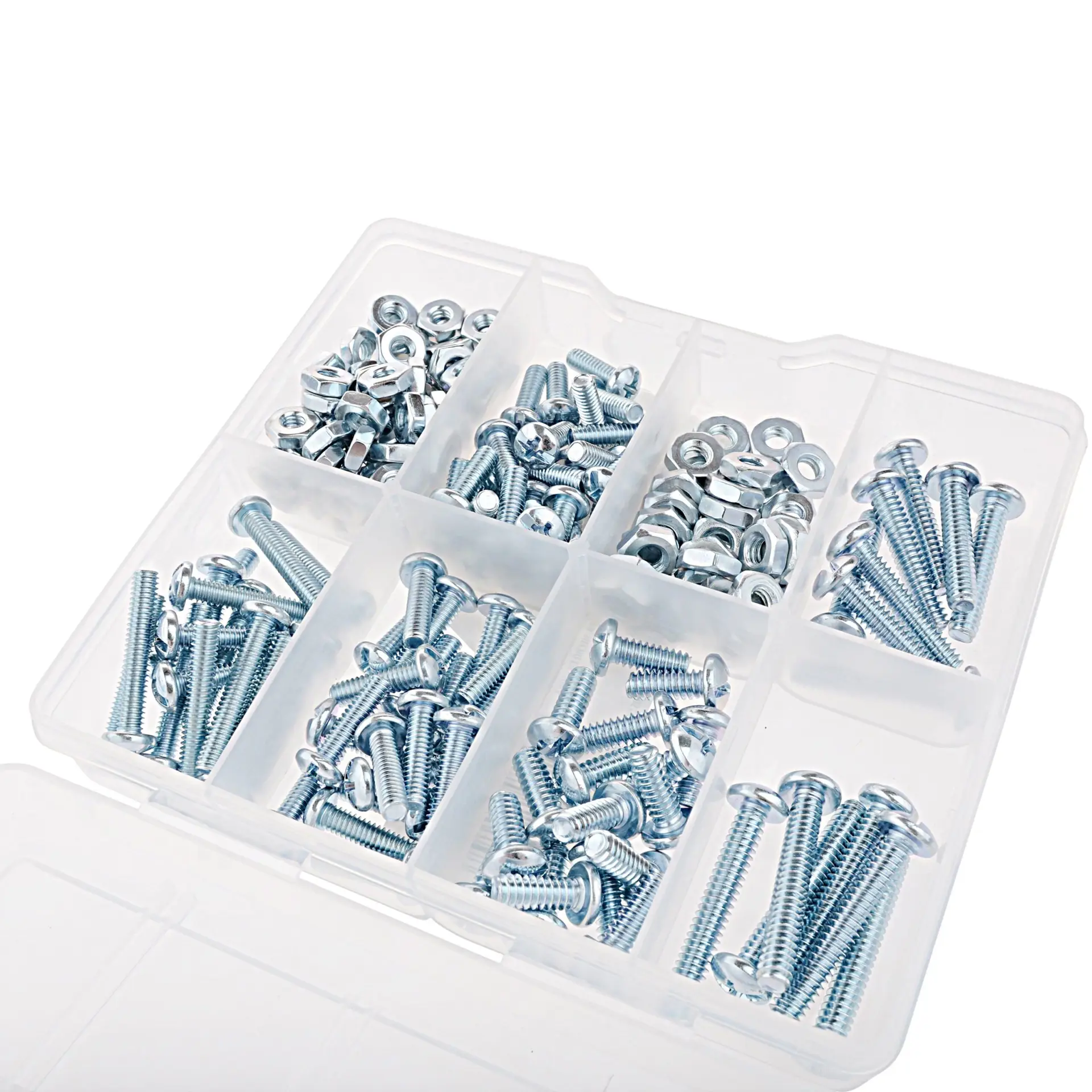 182-Piece Zinc Plated, Machine Screw and Nut Assortment with Storage Case, 3304 - Image 6