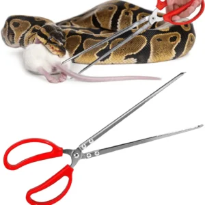 Snake Feeding Tongs,15 Inch Reptile Feeding Tongs,Extra Long Large Tweezers for Corn Ball Python Accessories,Bearded Dragon Tank Accessories,Pet Terrarium Supplies for Leopard Crested Gecko,Lizard