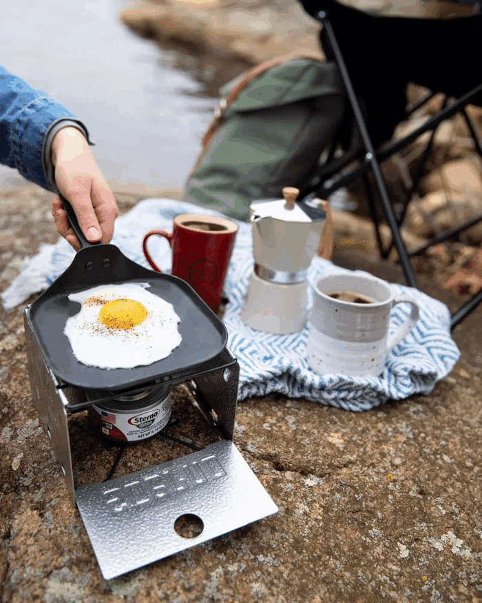 Foldable Camp Stove - Portable Camping Stove for Outdoor Cooking, Easy-To-Assemble for Outdoor Picnics, Tailgating, & Emergencies - Pack of 1, Silver - Image 2
