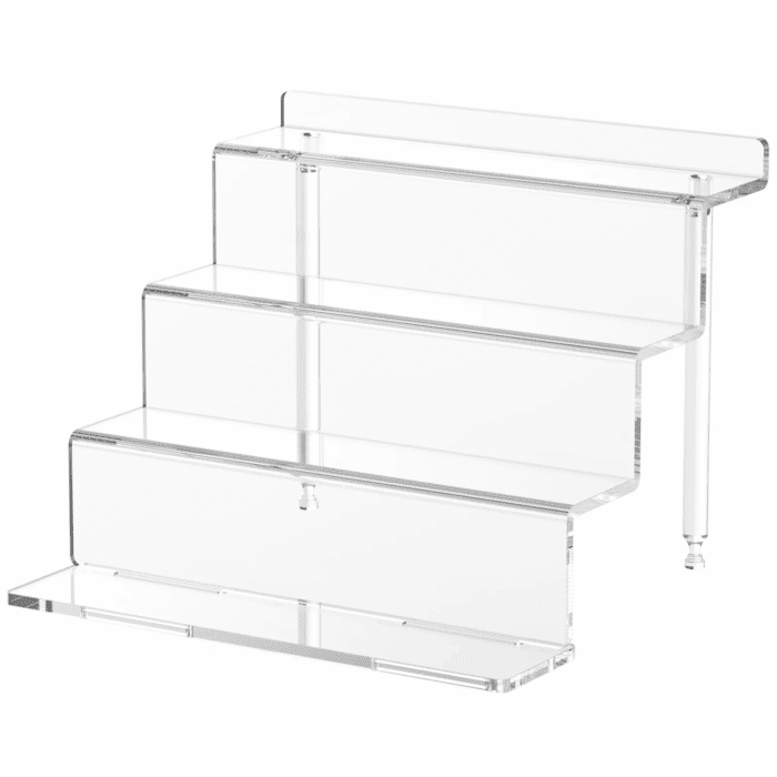 2 Pack 9 Inch Acrylic Risers Display Stands, 4 Tier Perfume Organizer Display Shelf & Versatile Cupcake Stand Holder, Display Risers for Figures, Dessert Shelves for Party Decoration Organizer - Image 11