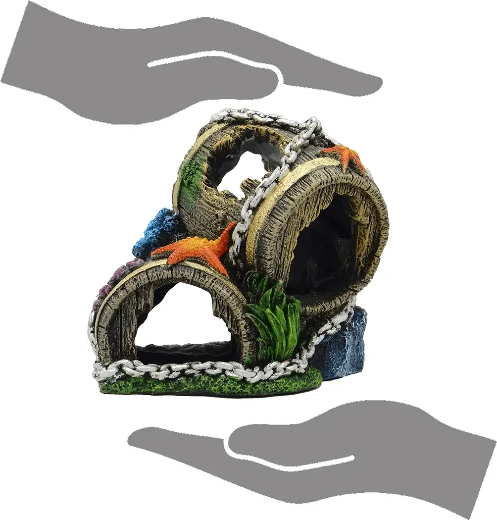 Barrel Aquarium Ornament - Multicolor - Image 8