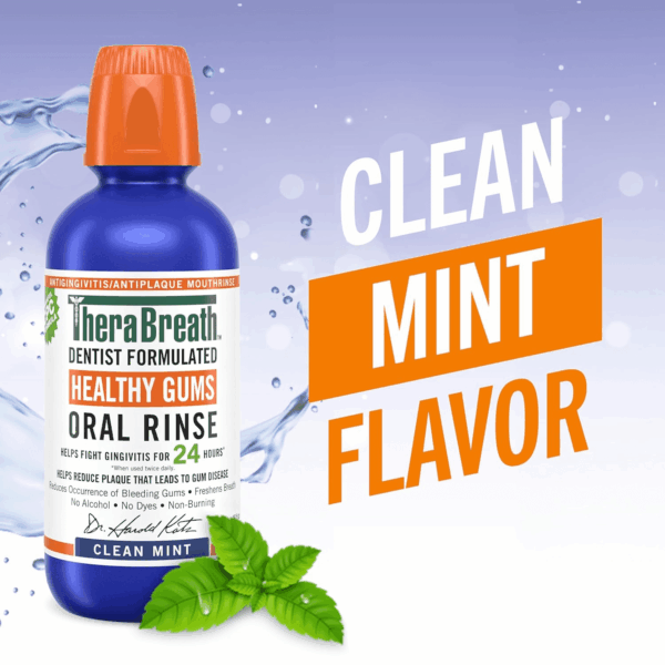 Healthy Gums Mouthwash Clean Mint, Antigingivitis, Dentist Formulated, 16 Fl Oz (2-Pack) - Image 3