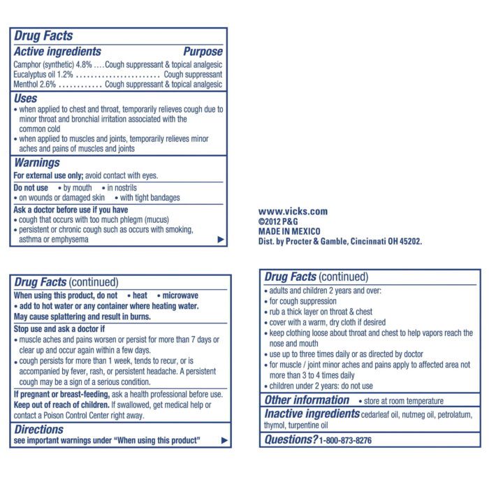 Vapo Rub Topical Chest Rub and Analgesic Ointment, Cough Medicine for Cough Relief, 1.76 Oz - Image 11