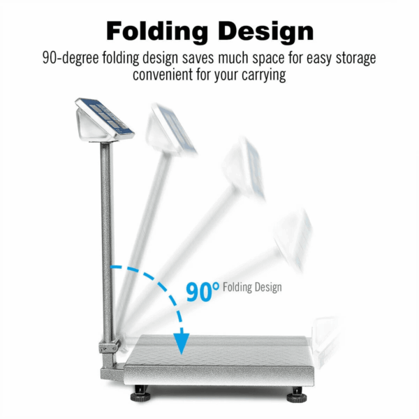 660Lbs Weight Platform Scale Digital Floor Folding Scale Postal Shipping Mailing - Image 5
