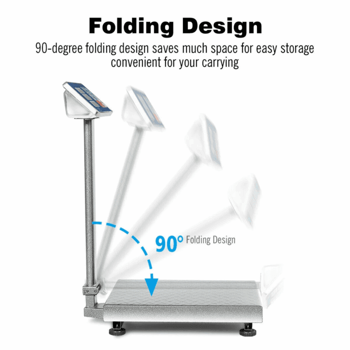 660Lbs Weight Platform Scale Digital Floor Folding Scale Postal Shipping Mailing - Image 5