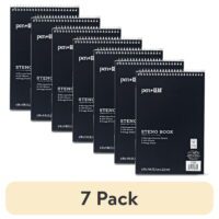 Top Spiral Steno Pad, Gregg Ruled Paper, 100 Sheets, Black, 1 Count, 0 Holes - Image 6