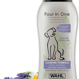 USA 4-In-1 Calming Pet Shampoo for Dogs – Cleans, Conditions, Detangles, & Moisturizes with Lavender Chamomile - Pet Friendly Formula - 24 Oz - Model 820000A