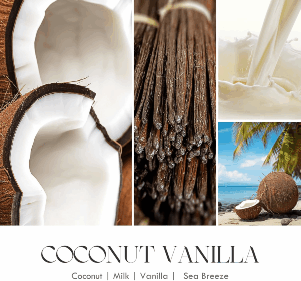 Coconut Vanilla Candles - Vanilla Candle, Scented Candles, Soy Candles, Aromatherapy Candle, Soy Wax Candle, Candle for Home Scented, 9Oz - Image 4