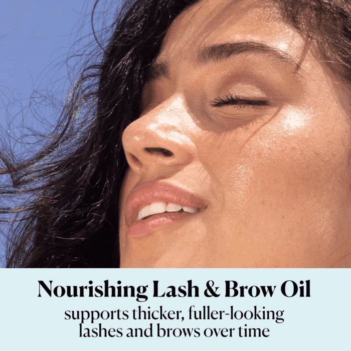 - Organic Lash & Brow Oil & Applicator - Eyelash Serum - Castor Oil Organic - Moringa, Amla, Vitamin E - Lashes, Eyebrows - Hair Oil - Self Care, Beauty - Gifts for Women - .4 Fl Oz, 12Ml - Image 2