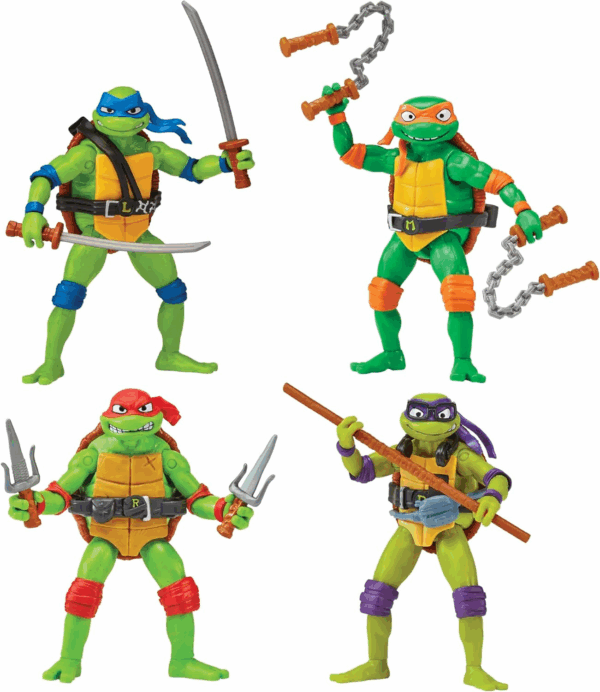 : Mutant Mayhem Basic Figure Turtle 4-Pack Bundle by
