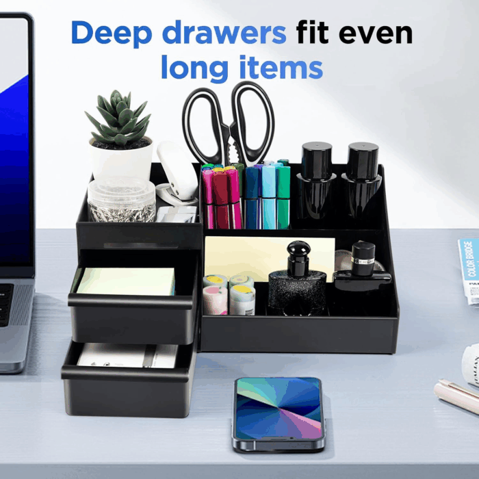 Mens Organizer,Perfume Organizer,Cologne Stand,Cologne Shelf,Perfume Stand,Bathroom Countertop Storage,Shelf for Bathroom Counter,Mens Dresser,Men Bedroom,Birthday Gifts for Men(Black) - Image 4