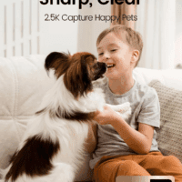 Indoor Camera 2.5K, Pet Camera with Speaker Pan-Tilt 360°, Cameras for Home Security Pet Baby Dog W/Motion Tracking Night Vision Phone App, 2-Way Audio, 24/7 SD & Cloud Storage,Work with Alexa - Image 2