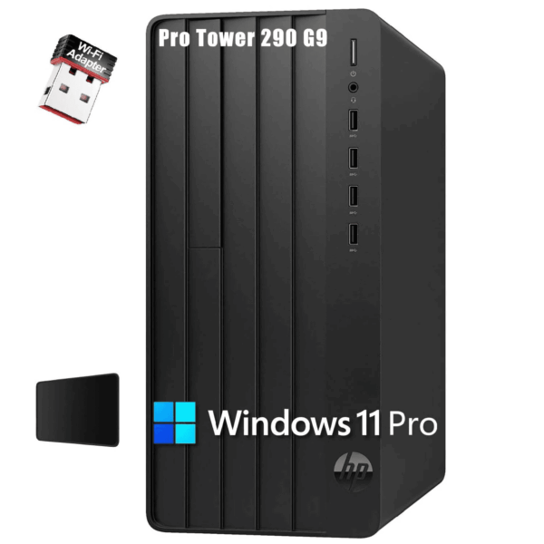 Slim Desktop Tower, Intel Pentium, 8GB Memory, 256GB SSD, Windows 11 Home, Black, S01-Af2023W - Image 11