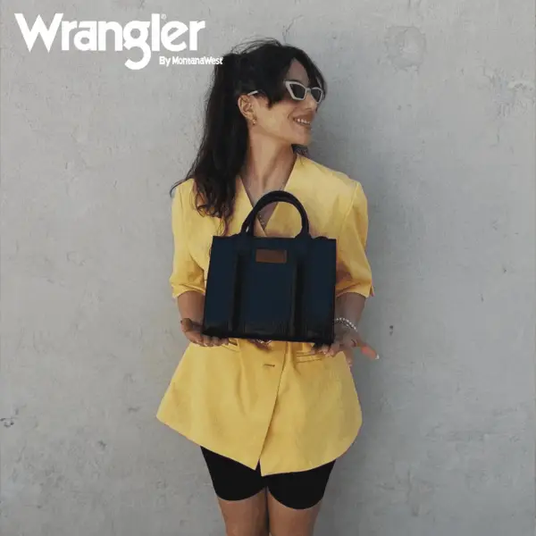 Wrangler Medium Tote Bag for Women Designer Satchel Handbags Top-Handle Purses with Strap - Image 2