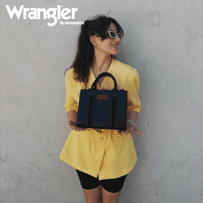 Wrangler Medium Tote Bag for Women Designer Satchel Handbags Top-Handle Purses with Strap - Image 2