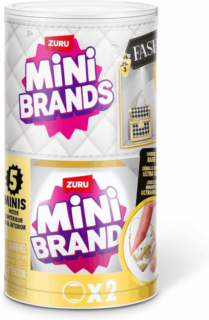 Fashion 2 Pack Series 3 by  Real Miniature Fashion Brands Collectible Toy, 2 Capsules of 5 Mystery Miniature Brands for Girls, Teens, Adults and Collectors (2 Pack) - Image 2