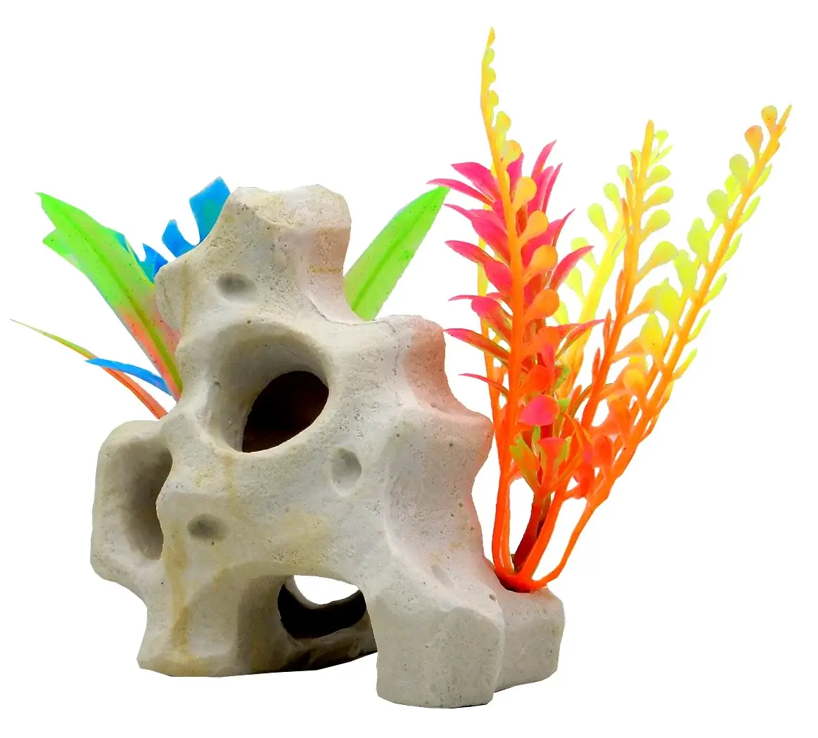 Holey Rock Aquarium Ornament, Multicolor - Image 2