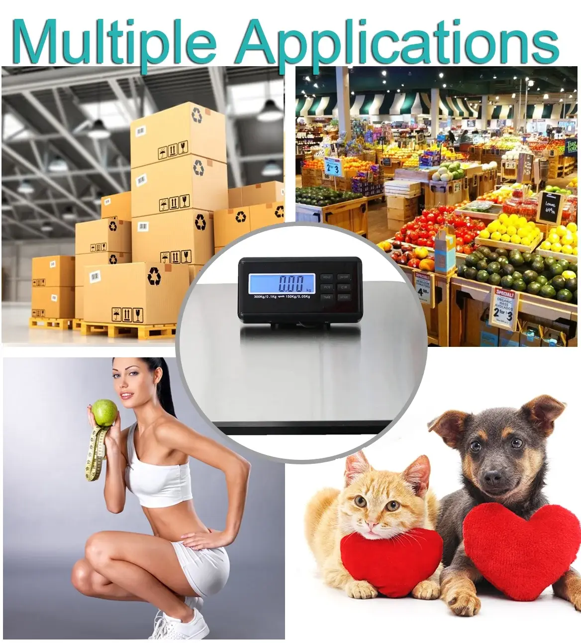 660Lbs LCD Screen Large Shipping Postal Scale - Image 7