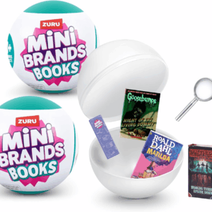 Books (2 Pack) by  Real Miniature Book Brands Collectible Toy, Capsules of 5 Mystery Miniature Books with Real Readable Pages and Accessories for Kids, Teens, Adults