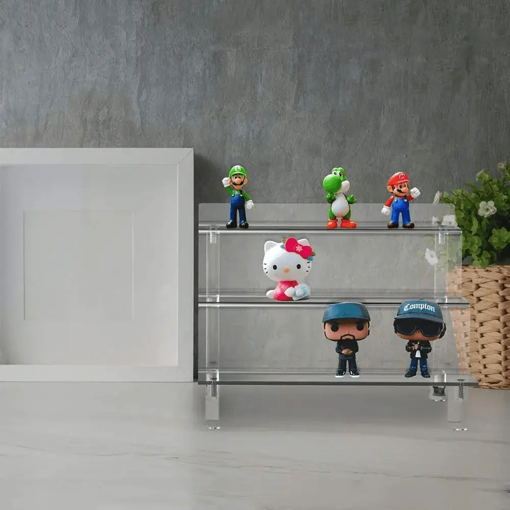 3-Level Display Stand for Toys & Fragrances Transparent Acrylic Cologne Organizer - Image 6