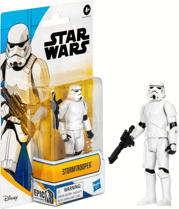 Epic Hero Series Stormtrooper 4-Inch Action Figure & Accessory, Toys for 4 Year Old Boys and Girls - Image 3