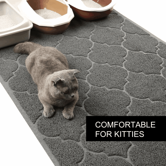 Cat Litter Mat, XL Super Size, Phthalate Free, Easy to Clean, 46X35 Inches, Durable, Soft on Paws, Large Litter Mat. - Image 7