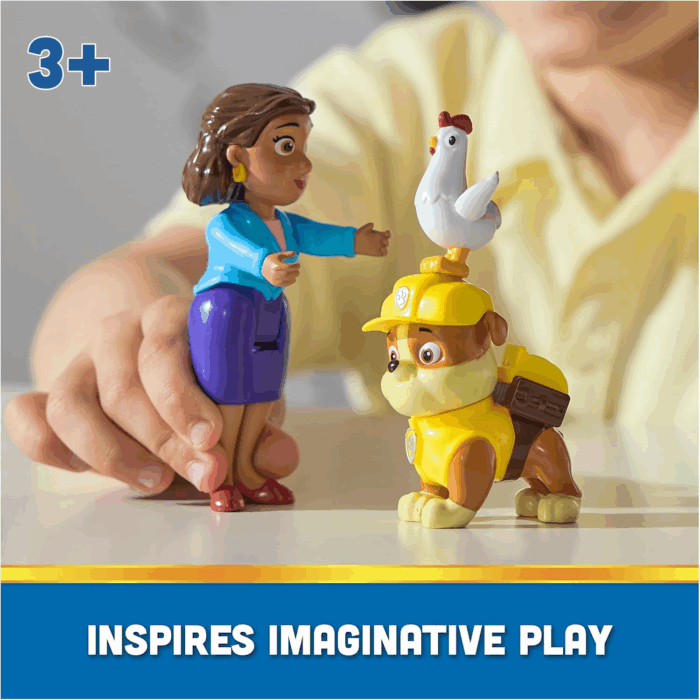 Rubble, Mayor Goodway & Chickaletta Figures, Kids Toys for Boys and Girls Ages 3 and Up - Image 3