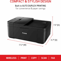 PIXMA TR4720 All-In-One Wireless Printer, Home Use with Auto Document Feeder, Mobile Printing and Built-In Fax, Black - Image 2