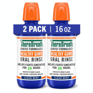 Healthy Gums Mouthwash Clean Mint, Antigingivitis, Dentist Formulated, 16 Fl Oz (2-Pack)