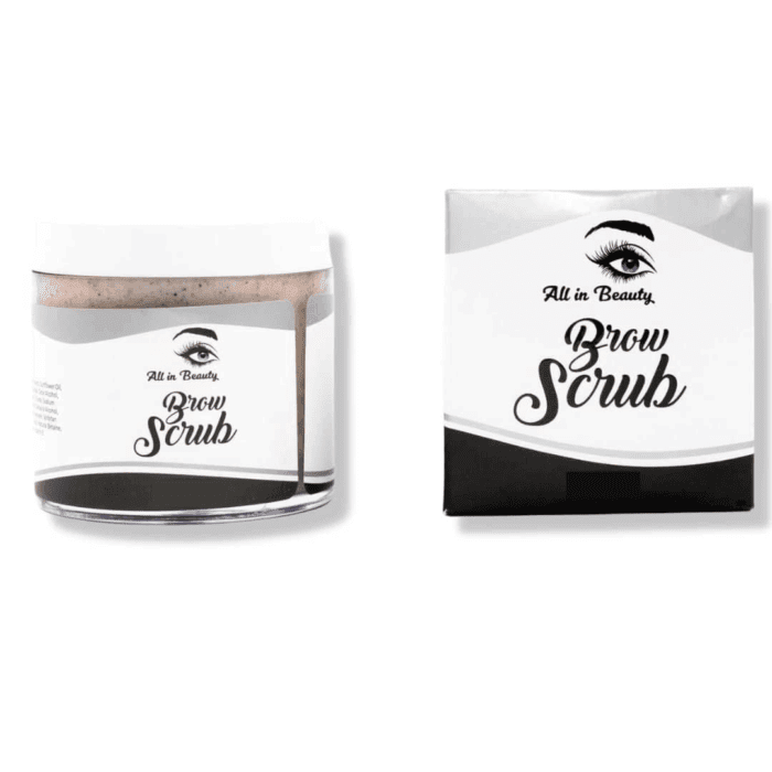 Brow Scrub, Eyebrow Exfoliator, for Longer Lasting Henna or Tint Application, Brow Scrubber Exfoliator to Prepare the Area for Henna, Tinting and Some PMU and Skin Care Treatments 50G.