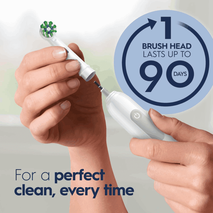 Pro 1000 Rechargeable Electric Toothbrush, White - Image 5