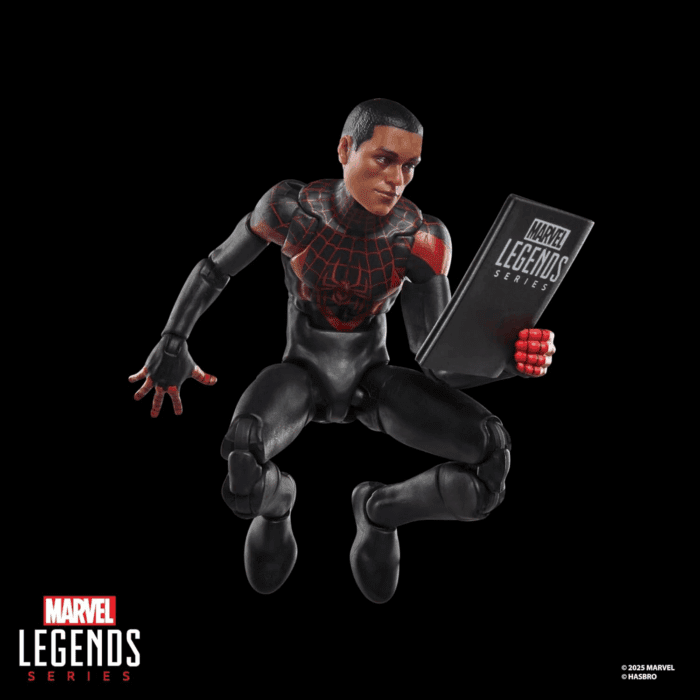 Legends Series Ultimate Miles Morales, Spider-Man Comics-Inspired Collectible 6-Inch Scale Action Figure with Character-Sized Comic Accessory - Image 4