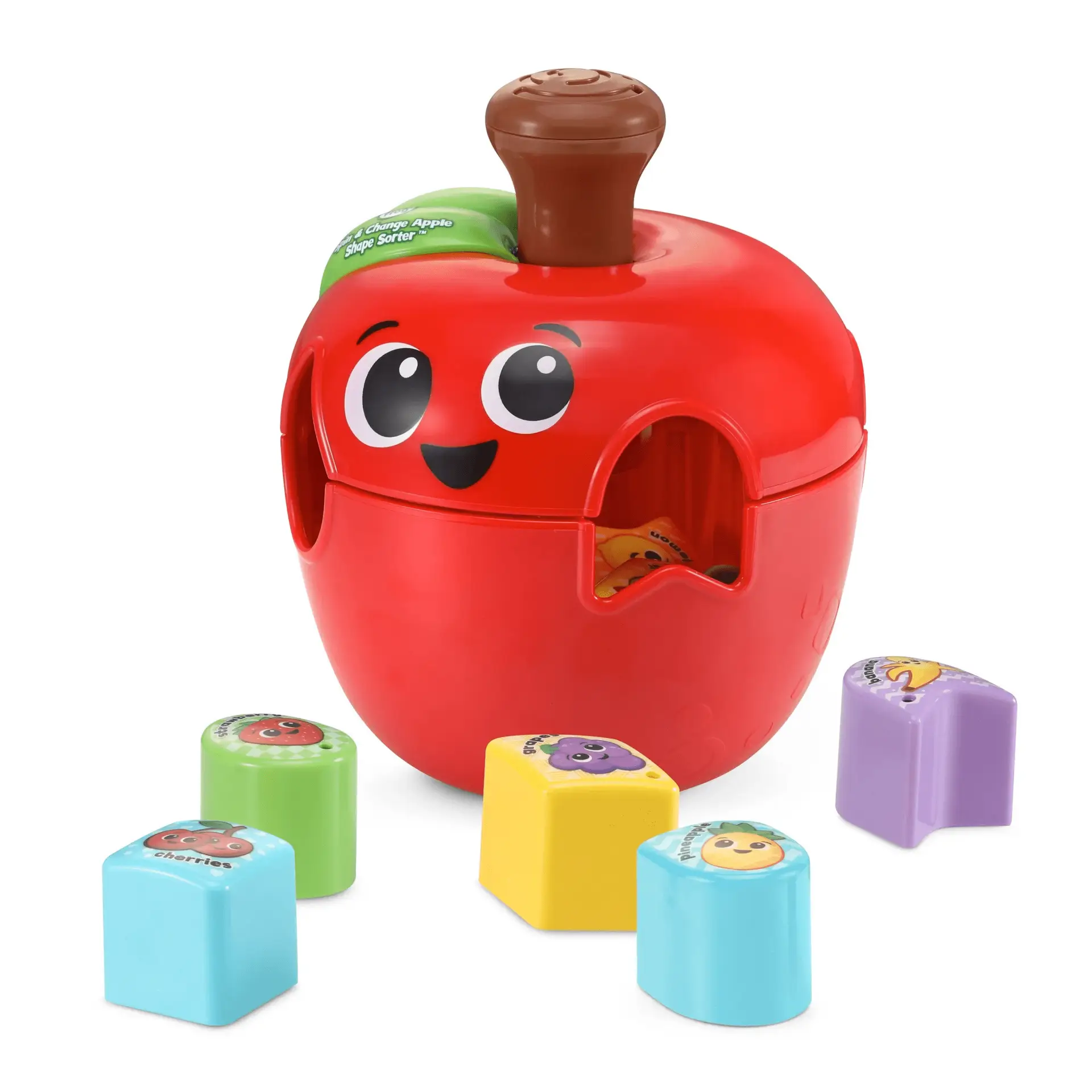 Spin & Change Apple Shape Sorter with Accessories, Baby and Toddler Toys - Image 6