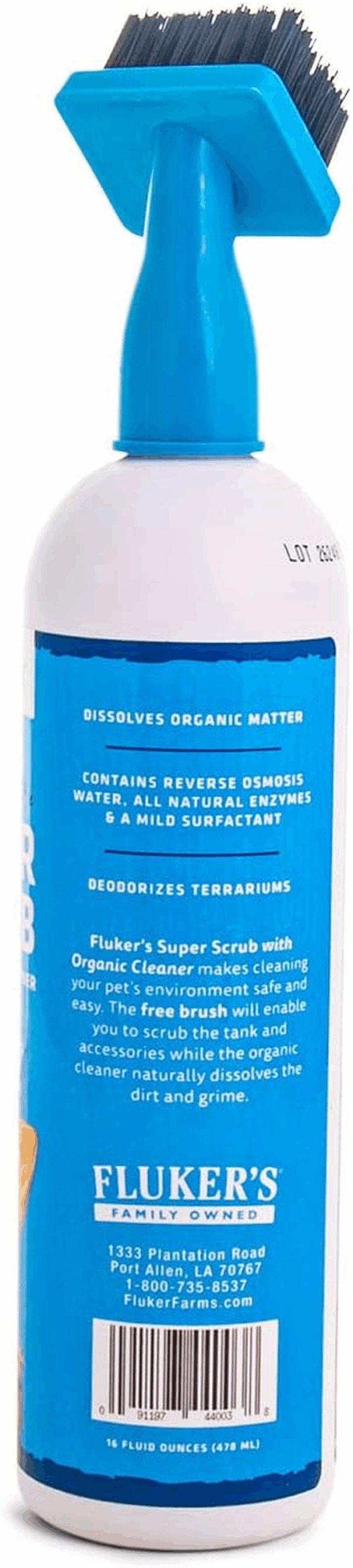 Super Scrub Brush & Organic Cleaner for Reptile Terrariums, Ensures Safe & Easy Cleaning, Deodorizes Terrarium - Image 3