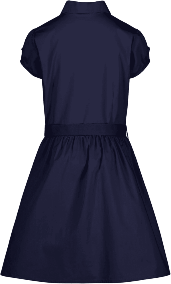 Girls' School Uniform Short Sleeve Shirtdress - Image 2