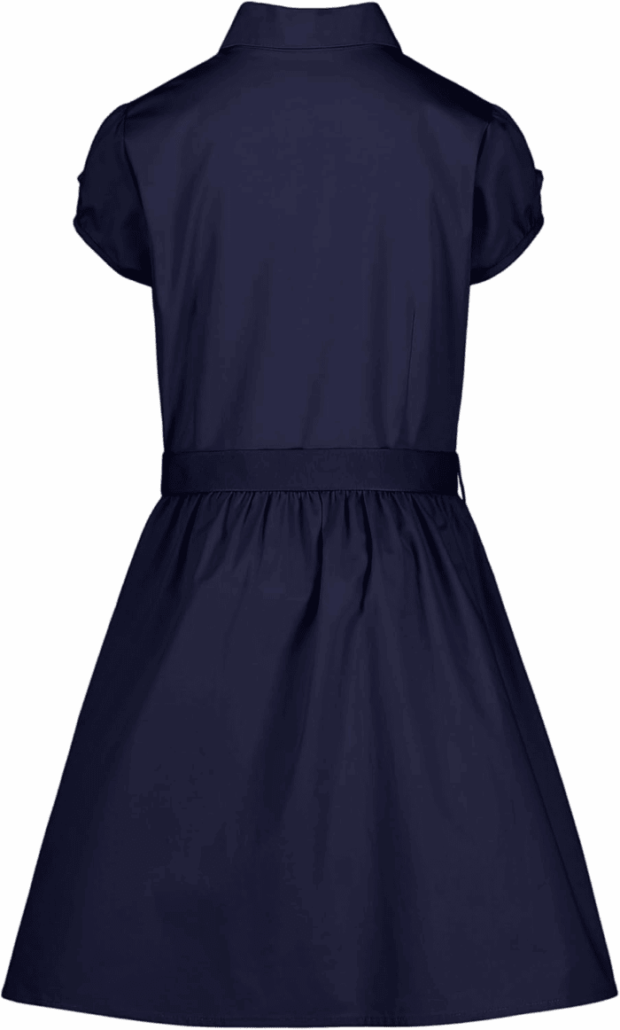 Girls' School Uniform Short Sleeve Shirtdress - Image 2