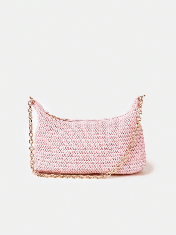 Women'S Straw Woven Shoulder Bag Tote Handbag Summer Beach Purse - Image 2